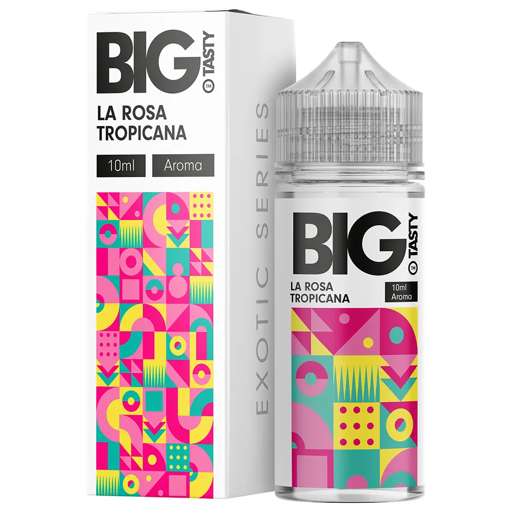 Big Tasty Longfill - La Rosa Tropicana - 10ml in 120ml Flasche 