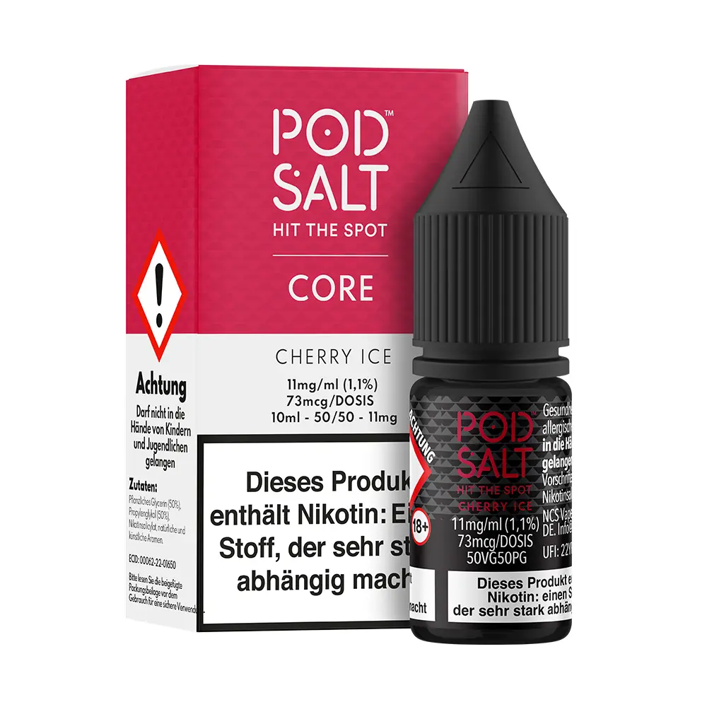 Pod Salt Core Nikotinsalz - Cherry Ice - Liquid 11mg 10ml 