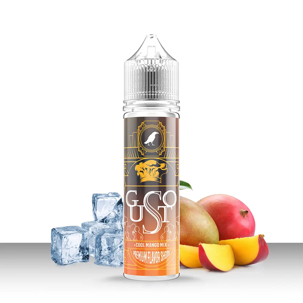 Omerta Longfill - Gusto Cool Mango Mix - 10ml Aroma in 60ml Flasche 