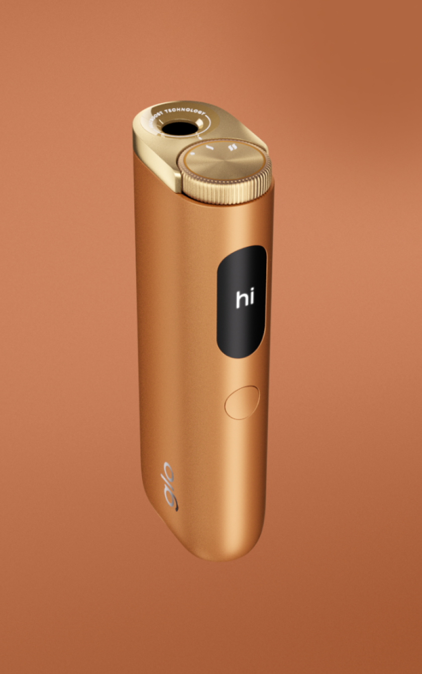 Glo Hyper Pro Device Amber Bronze Seitenansicht 2