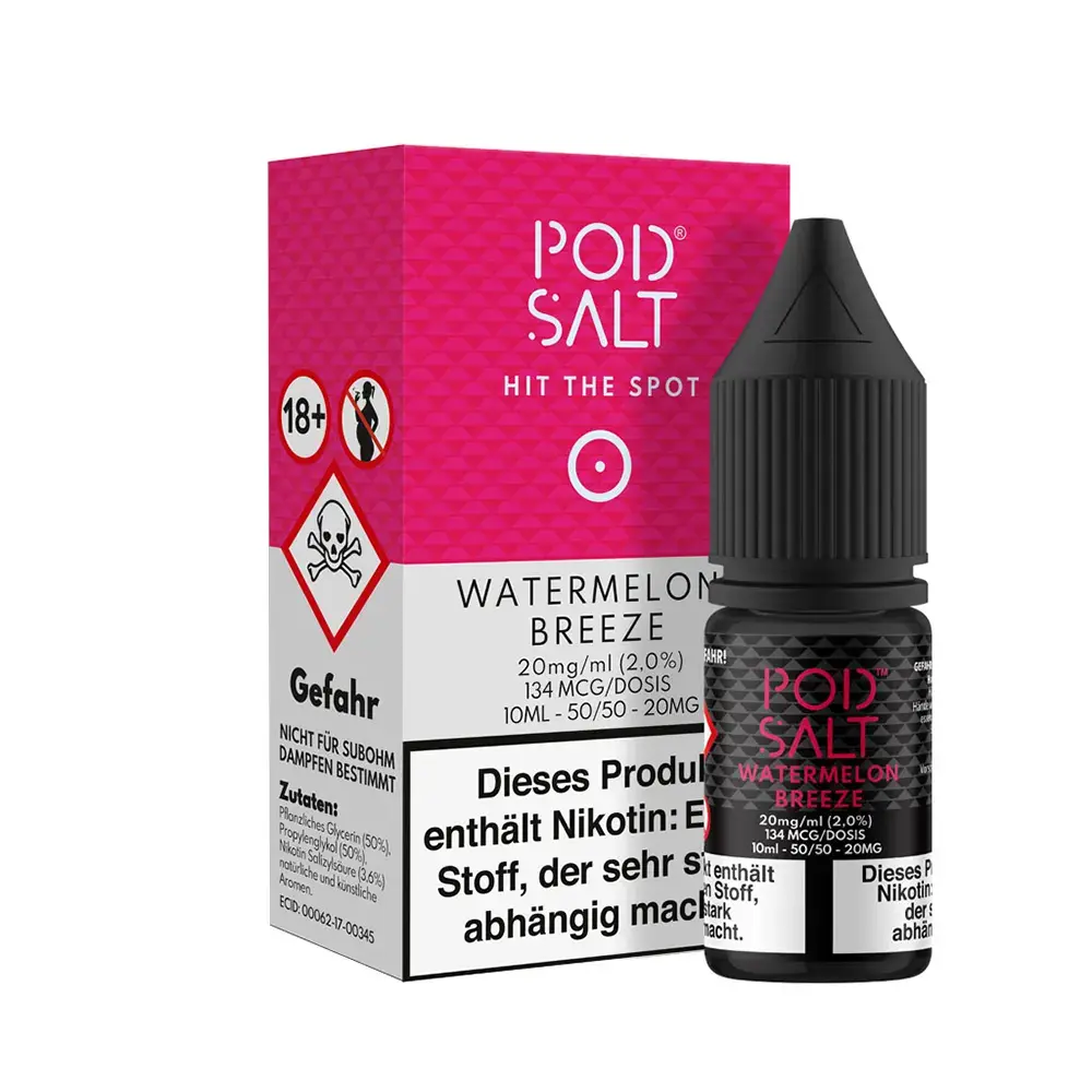 Pod Salt Core Watermelon Breeze 10ml 20mg 