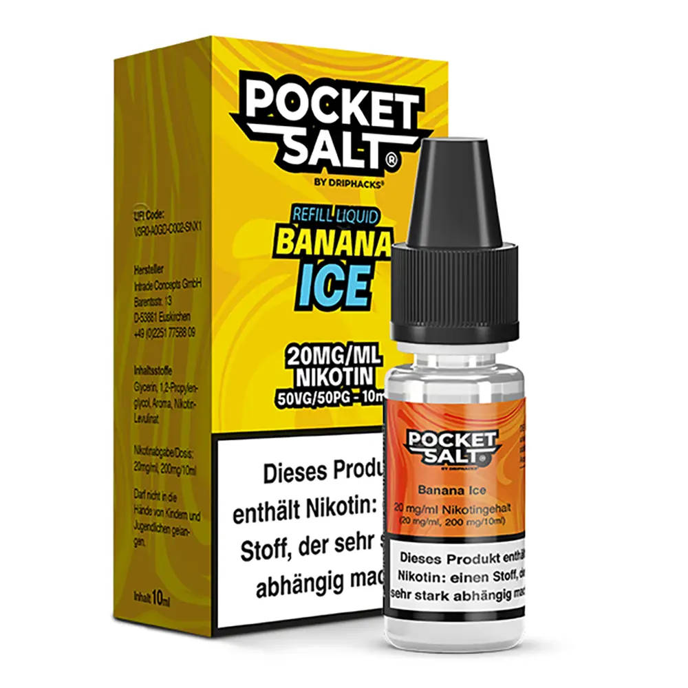 Pocket Salt Banana Ice Nikotinsalz Liquid 20mg