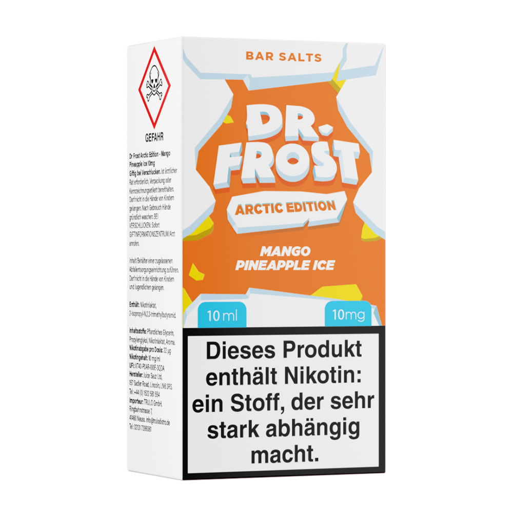 Dr. Frost Nikotinsalz Mango Pineapple Ice Liquid 10mg