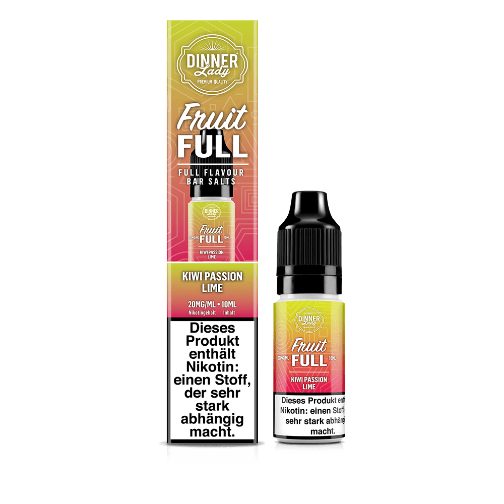 Dinner Lady Fruit Full Nikotinsalz Kiwi Passion Lime 10ml 20mg