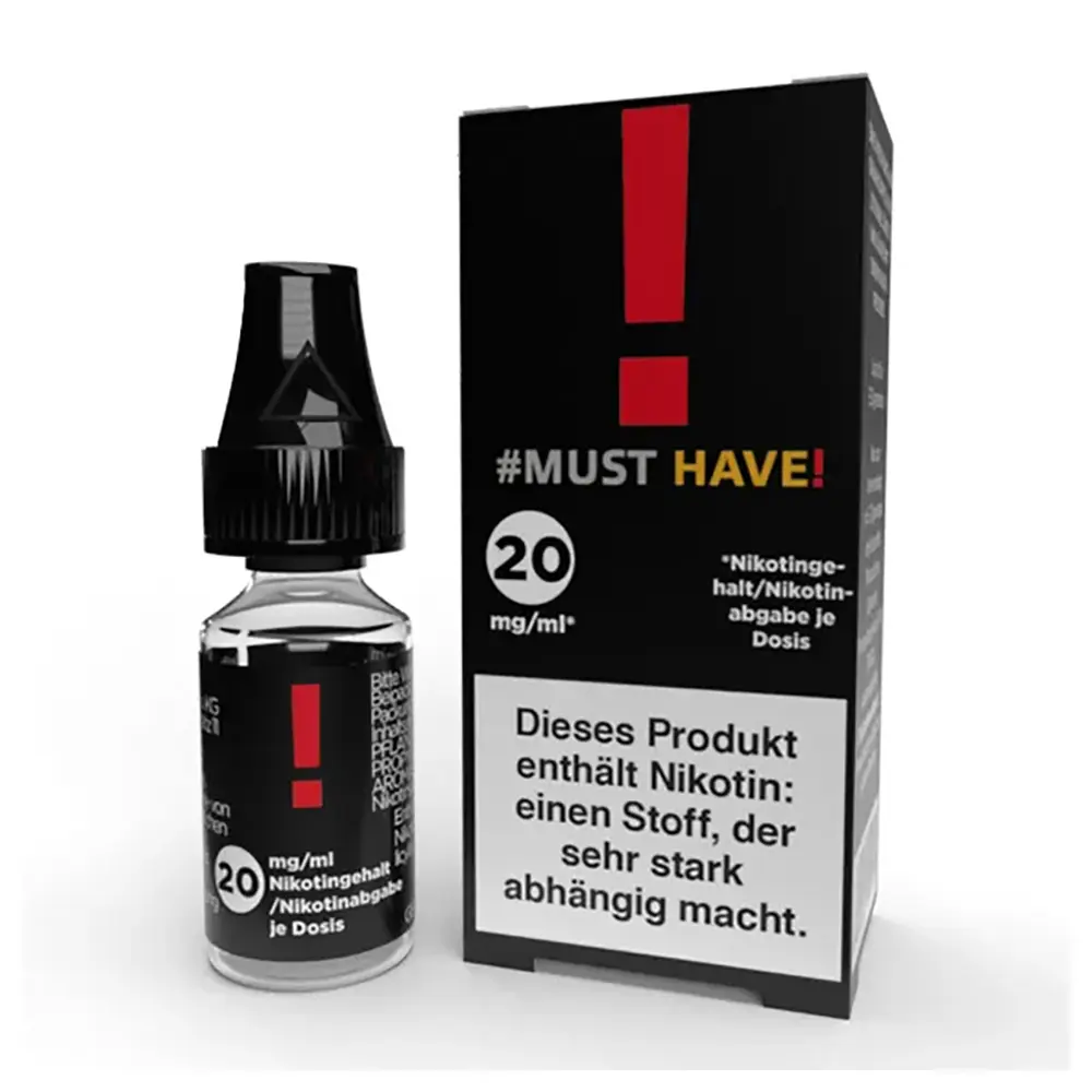 MUST HAVE ! AUSRUFEZEICHEN 10ml 20mg Nikotinsalz Liquid 