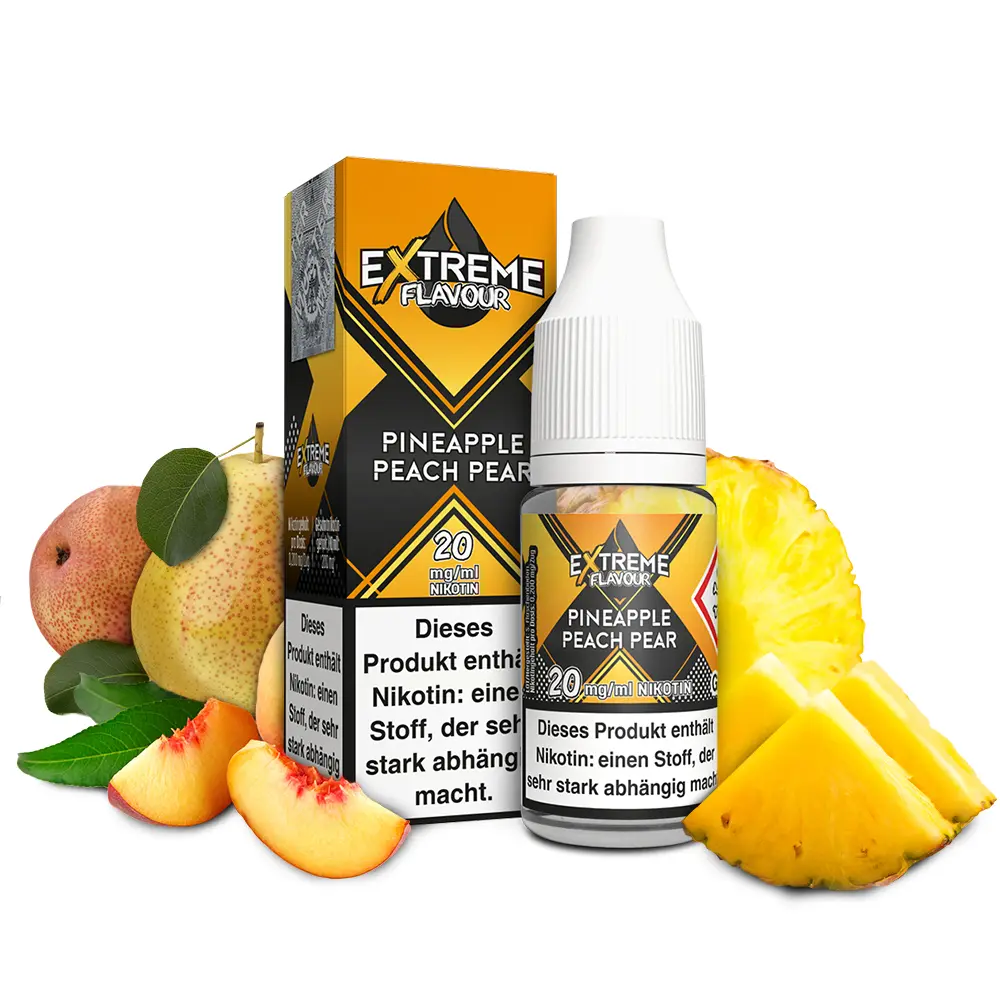 Extreme Flavour - Pineapple Peach Pear - Overdosed Liquid 20mg 10ml HYBRID NICSALT 