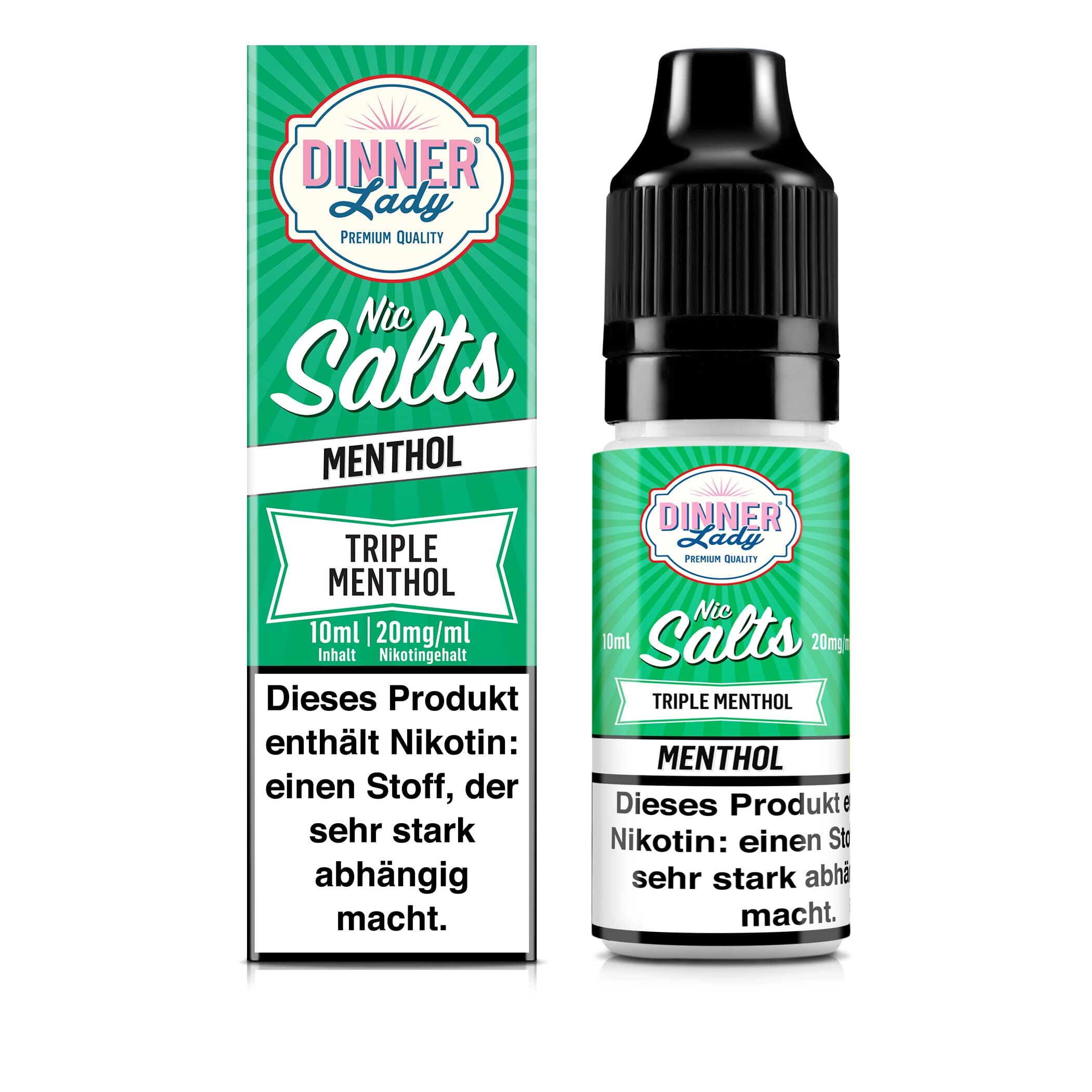 Dinner Lady Triple Menthol Nikotinsalz Liquid 20mg