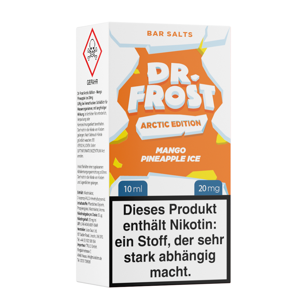 Dr. Frost Nikotinsalz Mango Pineapple Ice Liquid 20mg