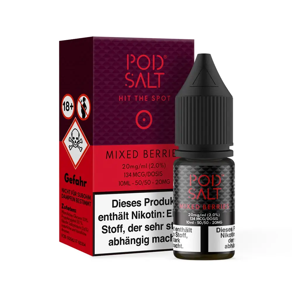 Pod Salt Core Mixed Berries 10ml 20mg 