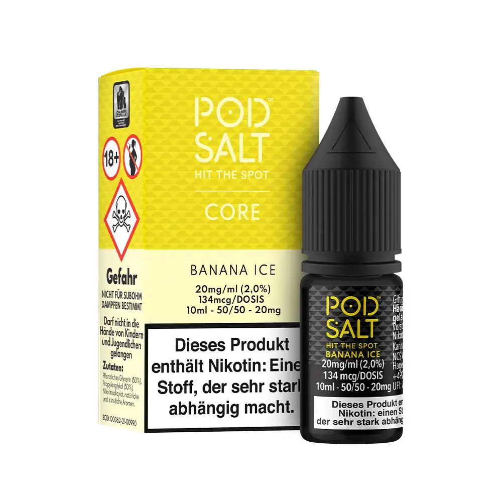 Pod Salt Core Banana Ice 10ml 20mg 