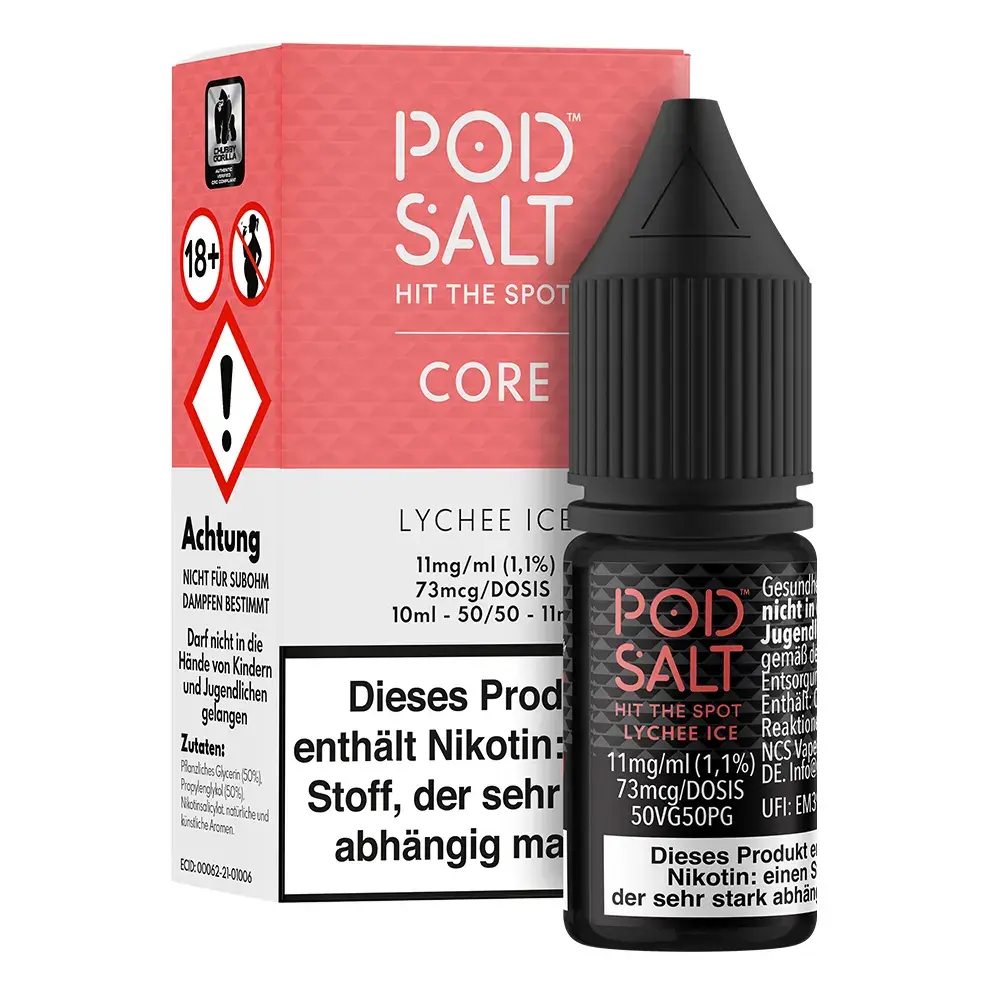 Pod Salt Core Lychee Ice 10ml 11mg 