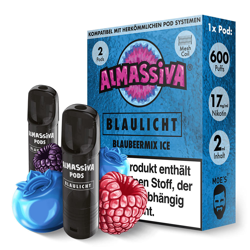 Almassiva Einweg Pod Blaulicht 17mg