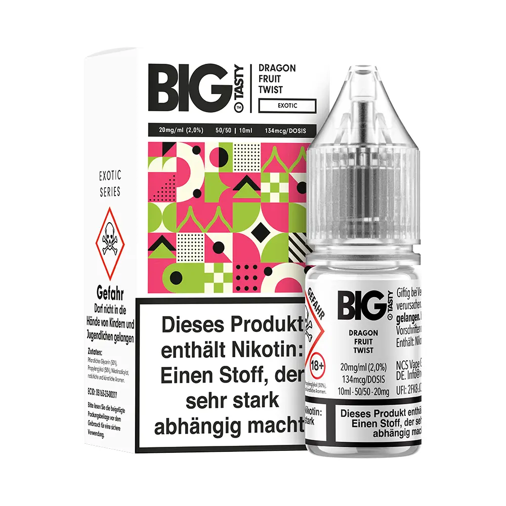 Big Tasty - Dragon Fruit Twist - 20mg 10ml Nikotinsalz Overdosed Liquid 