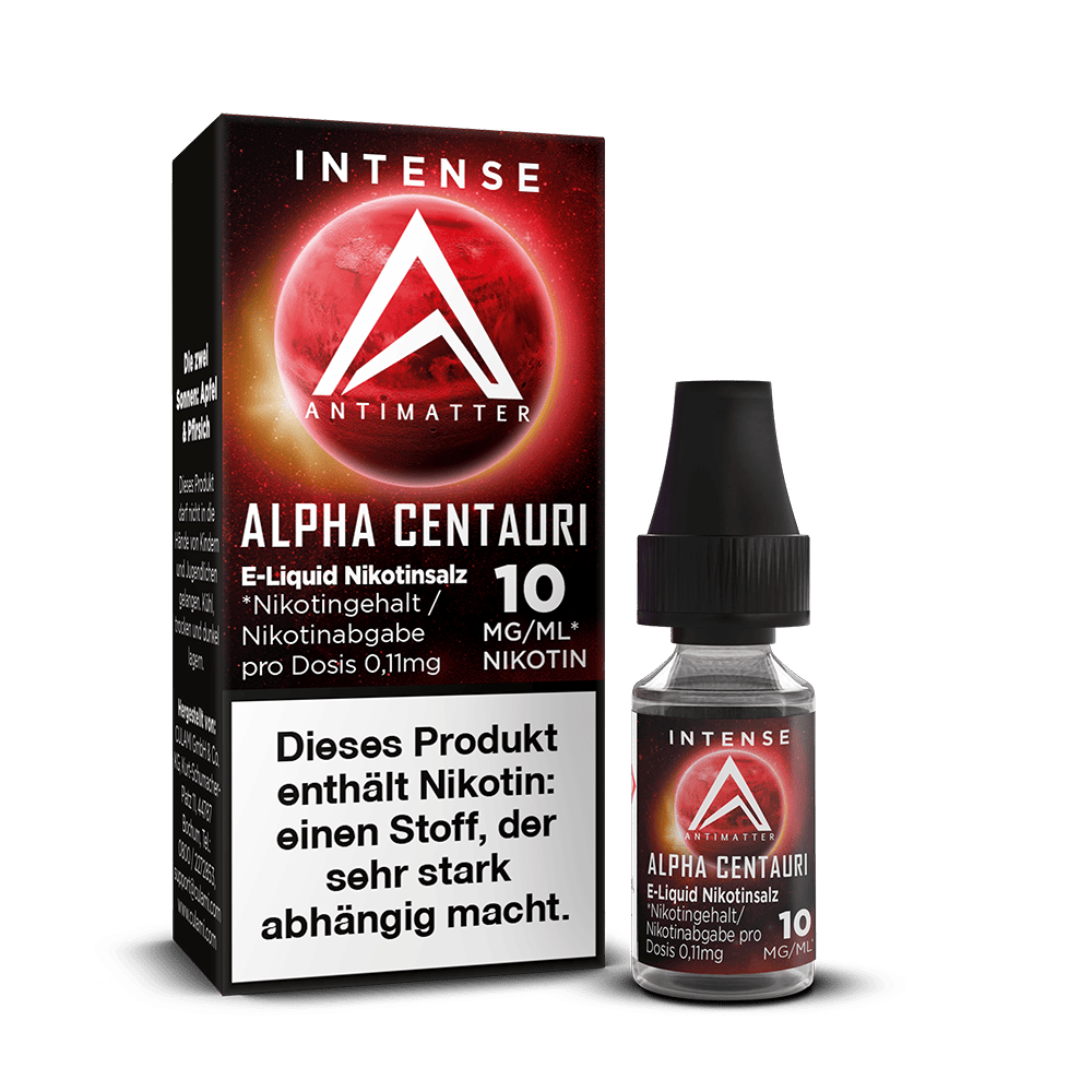 Antimatter Intense Nikotinsalz - Alpha Centauri - 10mg 10ml Liquid 