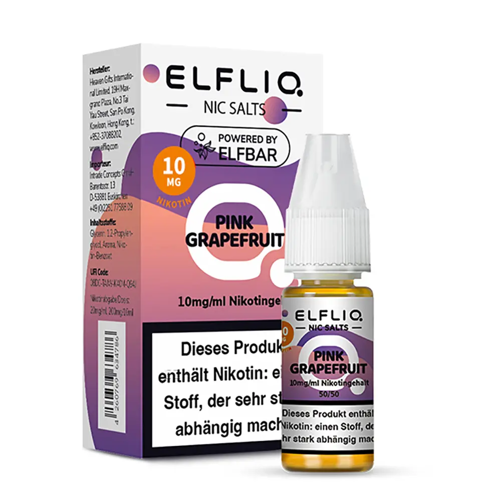 Elfliq by Elfbar Nikotinsalz - Pink Grapefruit - Liquid 10mg 10ml - 