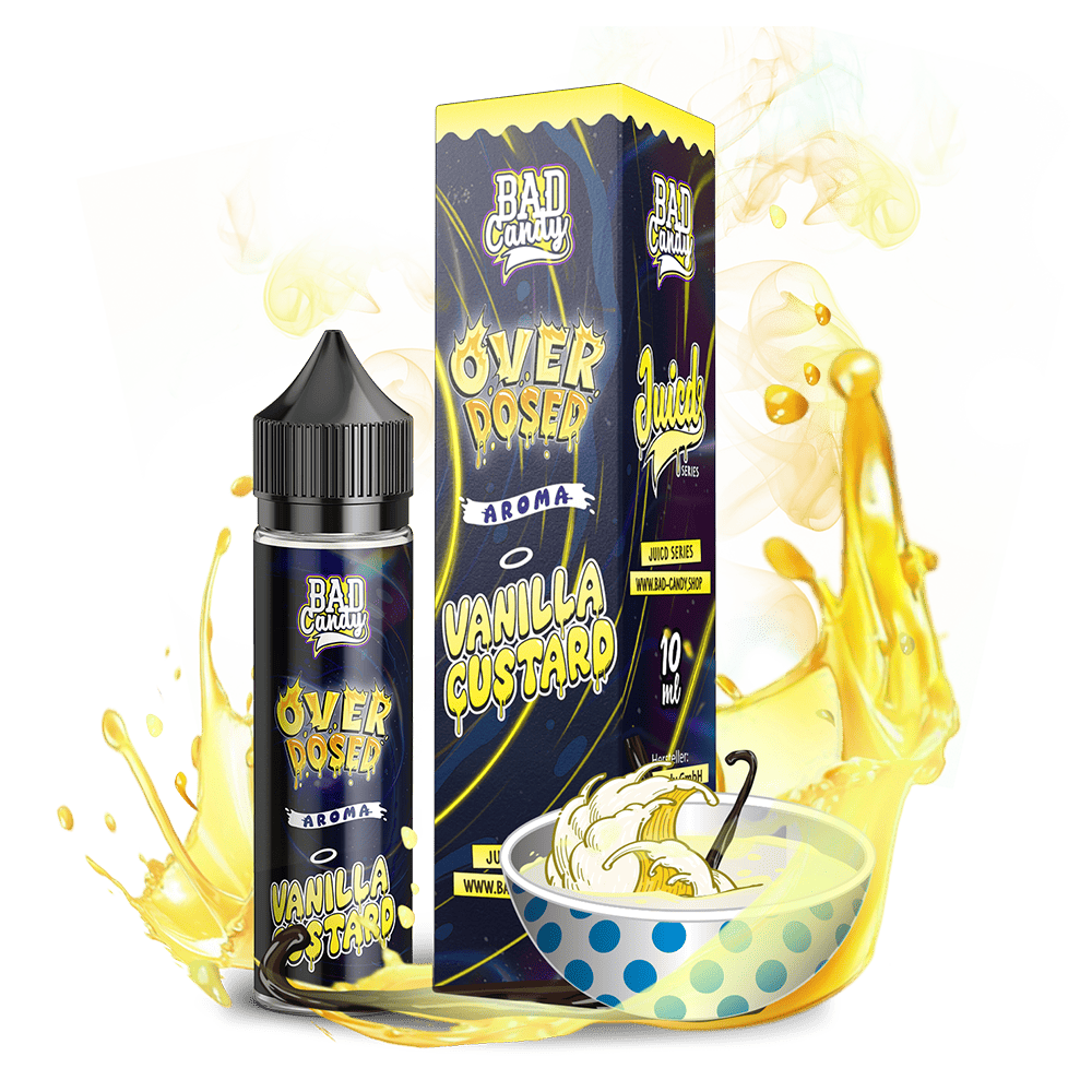 Bad Candy Longfill - Vanilla Custard - Overdosed 10ml Aroma in 60 ml Flasche 