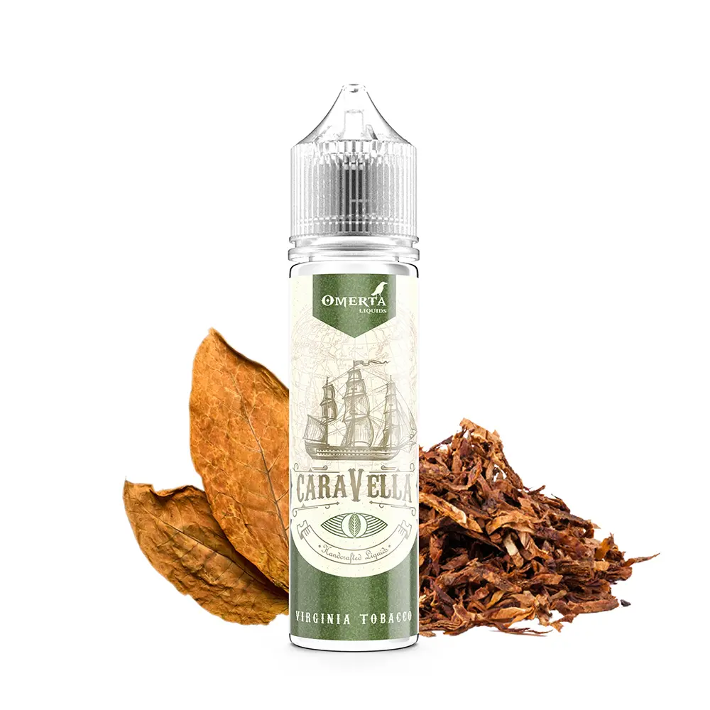 Omerta Longfill - Caravella Virginia Tobacco - 10ml Aroma in 60ml Flasche 