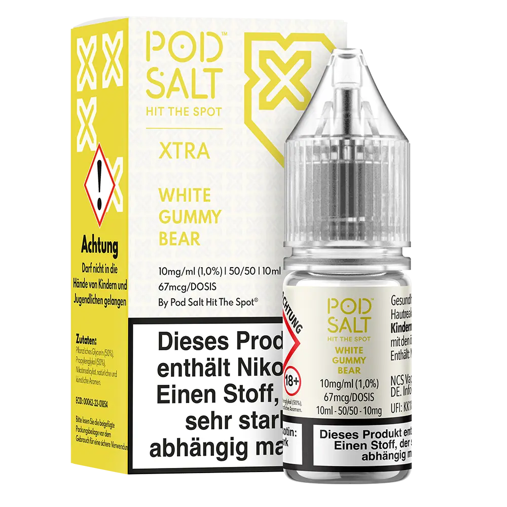 Pod Salt Xtra White Gummy Bear - 10mg Nikotinsalz Liquid 10ml