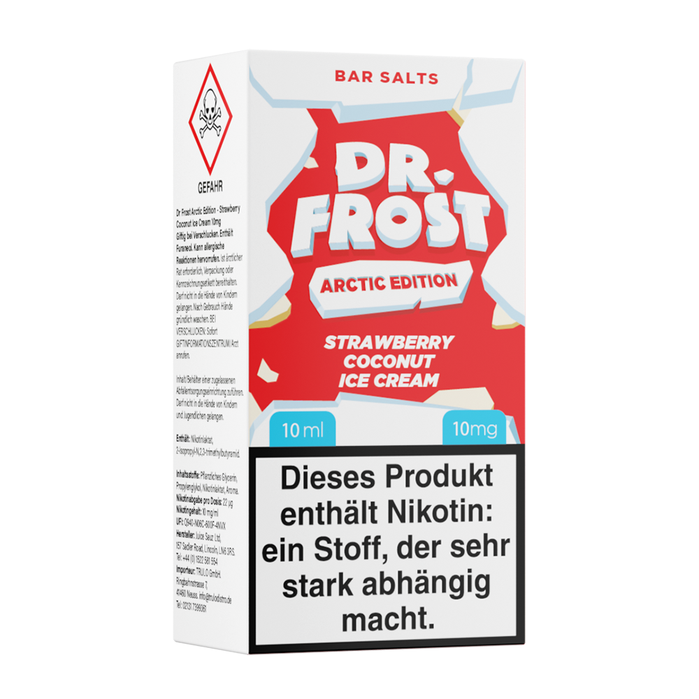 Dr. Frost Nikotinsalz Strawberry Coconut Ice Cream Liquid 10mg