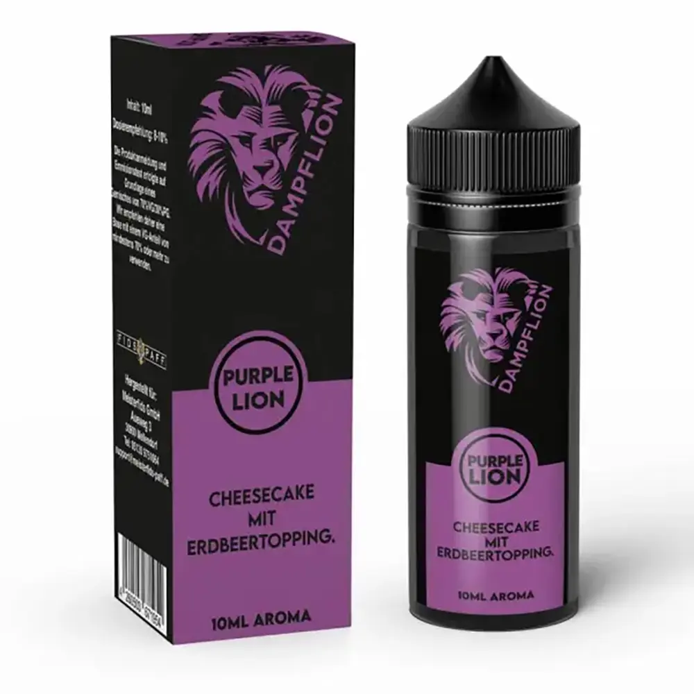 Dampflion Originals Aroma Longfill - Purple Lion - 10ml Aroma in 120ml Flasche 