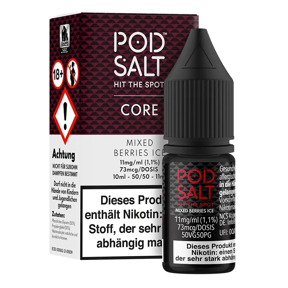 Pod Salt Core Mixed Berries Ice 10ml 11mg 