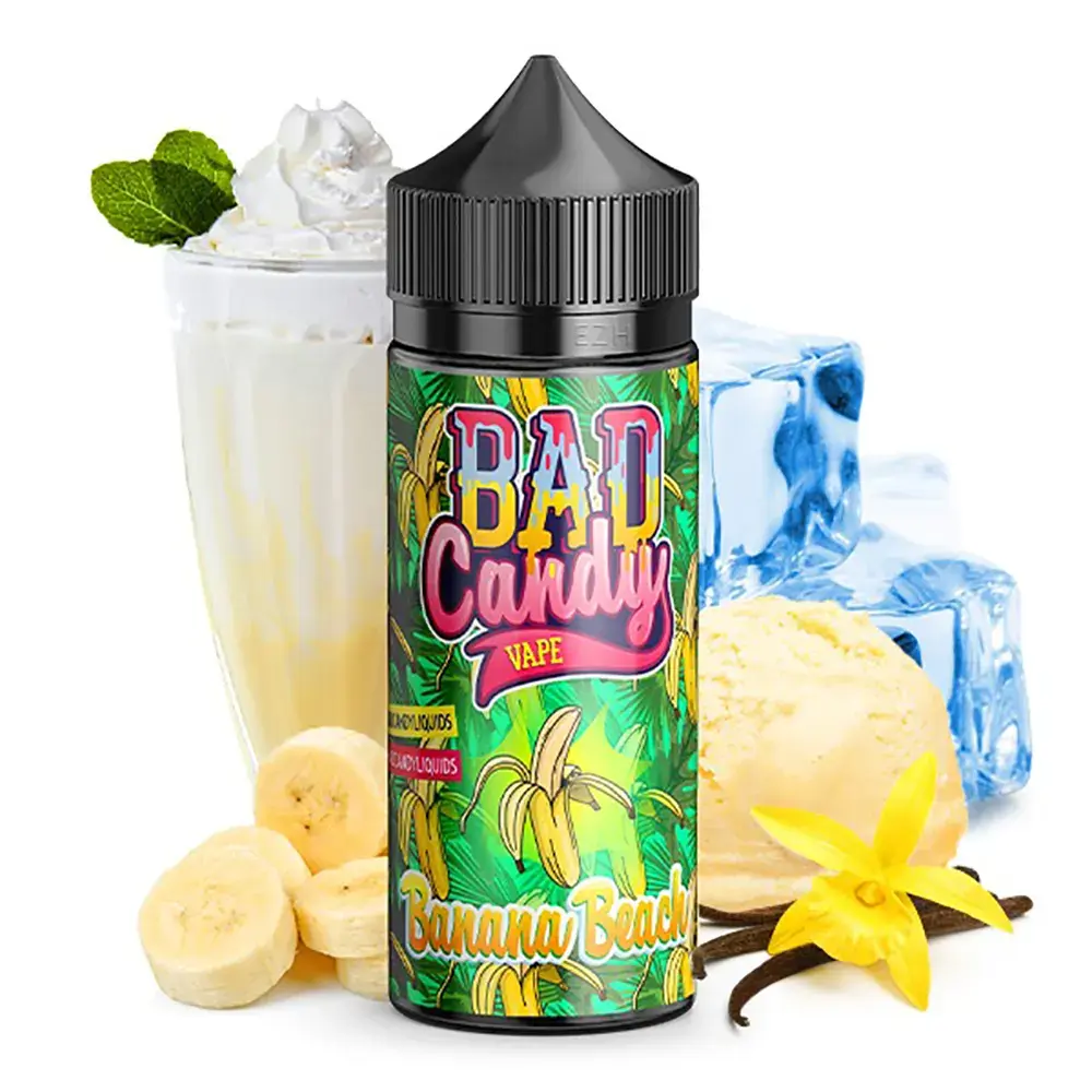 Bad Candy Banana Beach Aroma 10ml in 120ml Flasche 