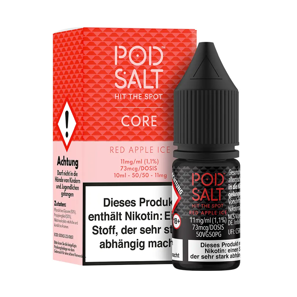 Pod Salt Core Nikotinsalz - Red Apple Ice - Liquid 11mg 10ml 