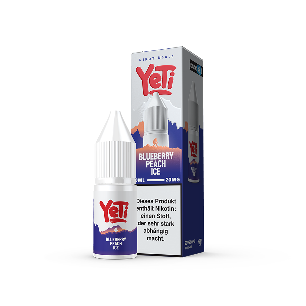 Yeti Summit Nikotinsalz - Blueberry Peach Ice - Overdosed Liquid 10ml 20mg 