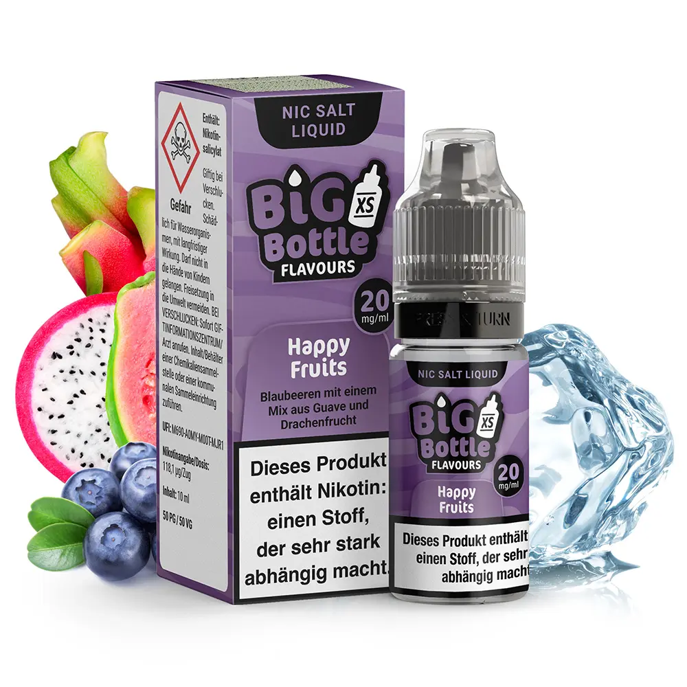 Big Bottle Flavours - Happy Fruits - 10ml 20mg Nikotinsalz  