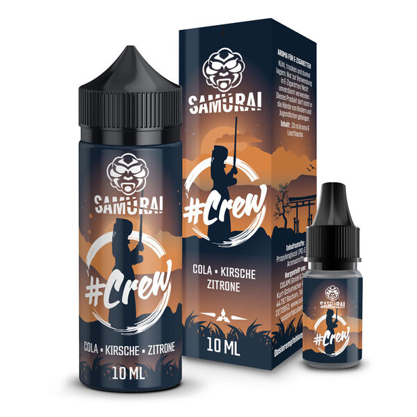 Samurai Hashtag Crew 10ml Aroma in 120ml Chubby 