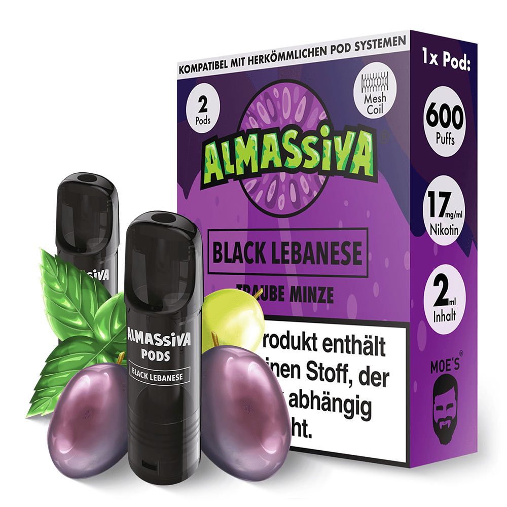 Almassiva Einweg Pod Black Lebanese 17mg