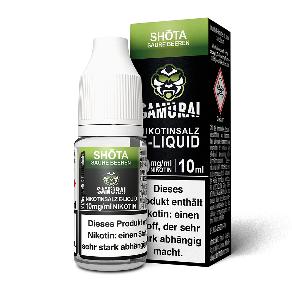 Samurai Shota Saure Beeren Nikotinsalz Liquid 10mg