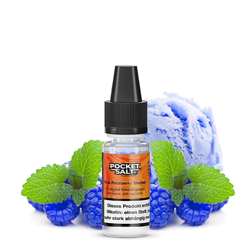 Pocket Salt Blue Razzberry Sherbet Nikotinsalz Liquid 20mg