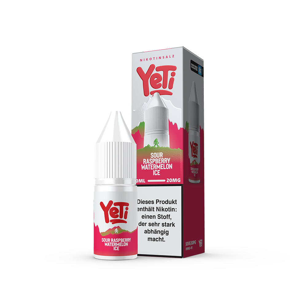 Yeti Summit Sour Raspberry Watermelon Ice Overdosed Nikotinsalz Liquid 20mg