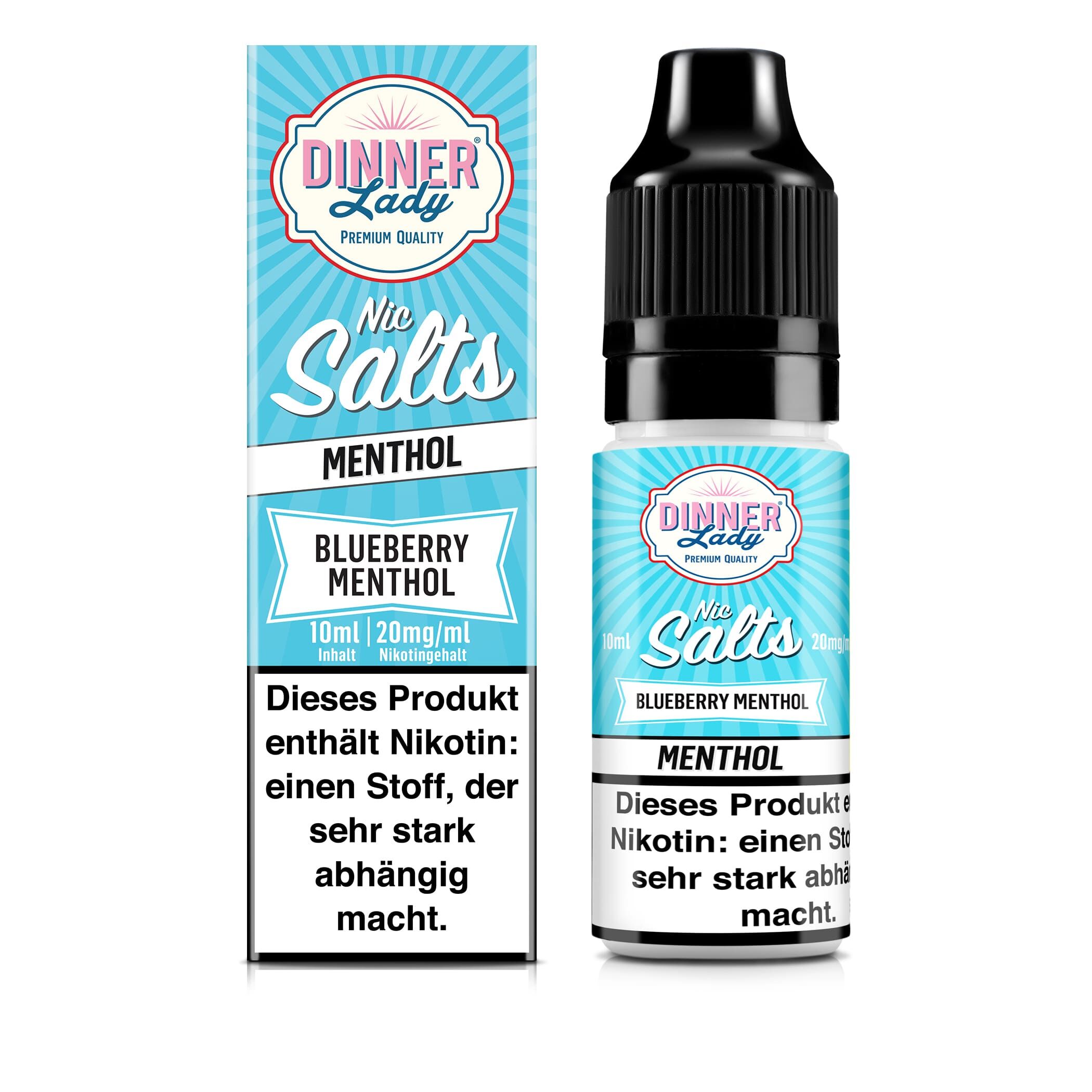 Dinner Lady Blueberry Menthol Nikotinsalz Liquid 20mg