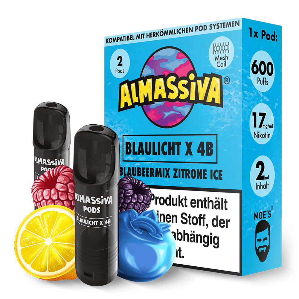 Almassiva Einweg Pod Blaulicht X 4B 17mg